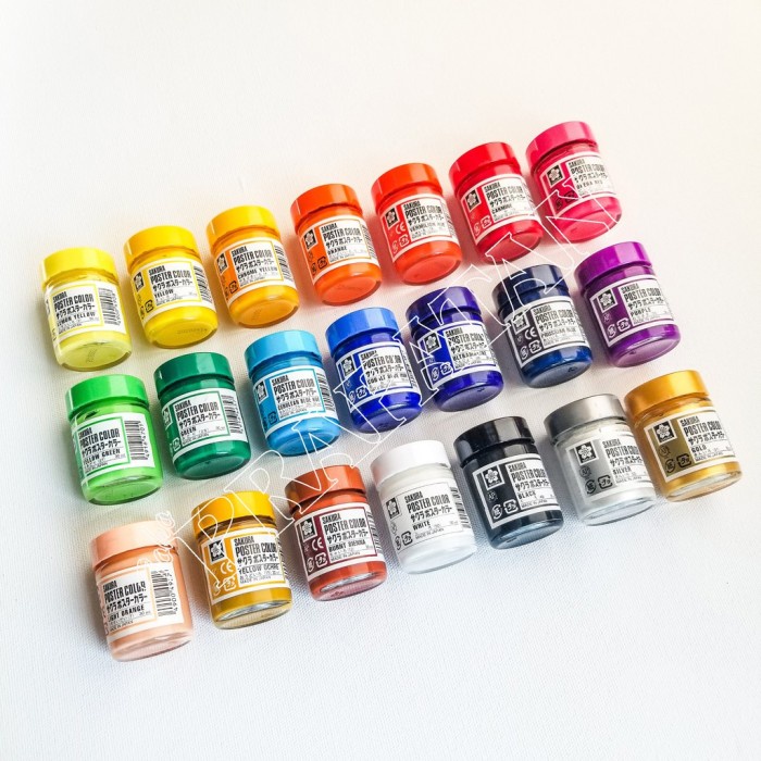 

Eklusif Cat Poster Sakura Poster Paint 30 Ml Varian Warna Hemat