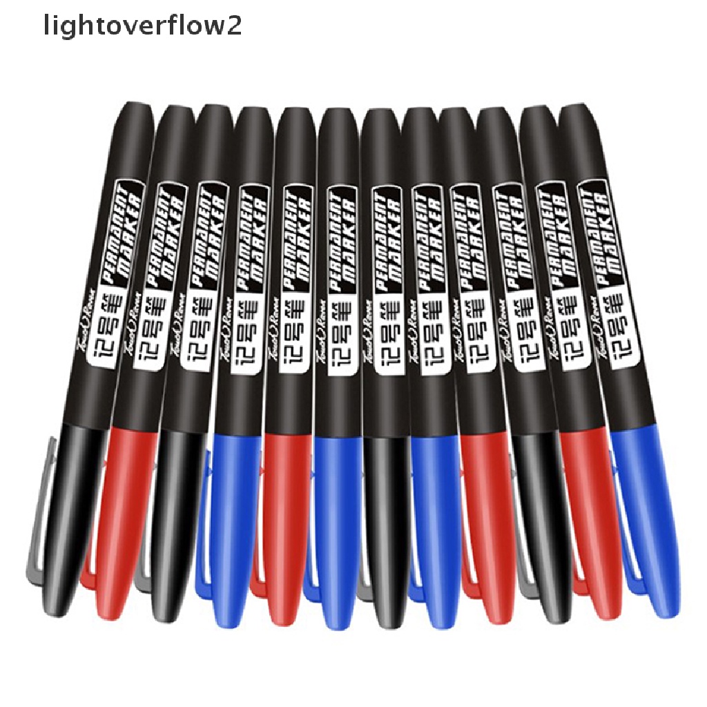 (lightoverflow2) 6pcs / Set Spidol Permanen Tahan Air