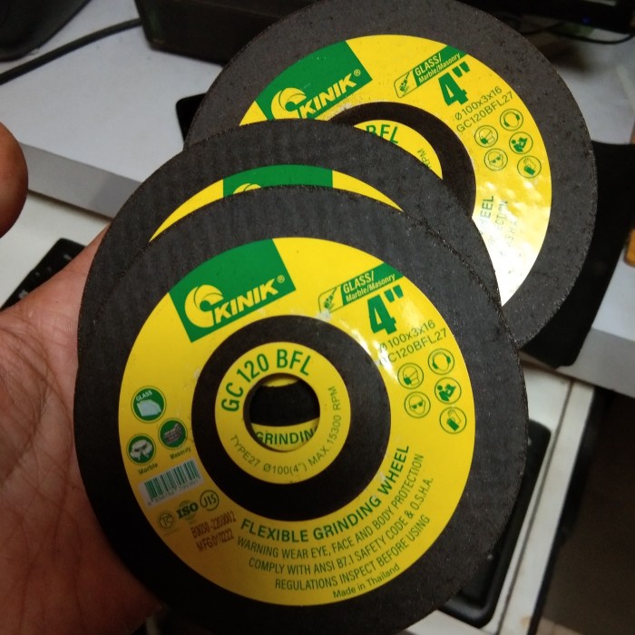 KINIK flexibel grinding wheel 4 inch poles granit kaca Marbel GC 120 - GC 120 BFL