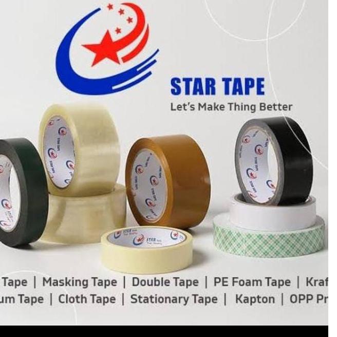 

↠ Lakban OPP Premier / Star Tape 48mm 90 yard Isolasi Besar Selotip Murah ㍿