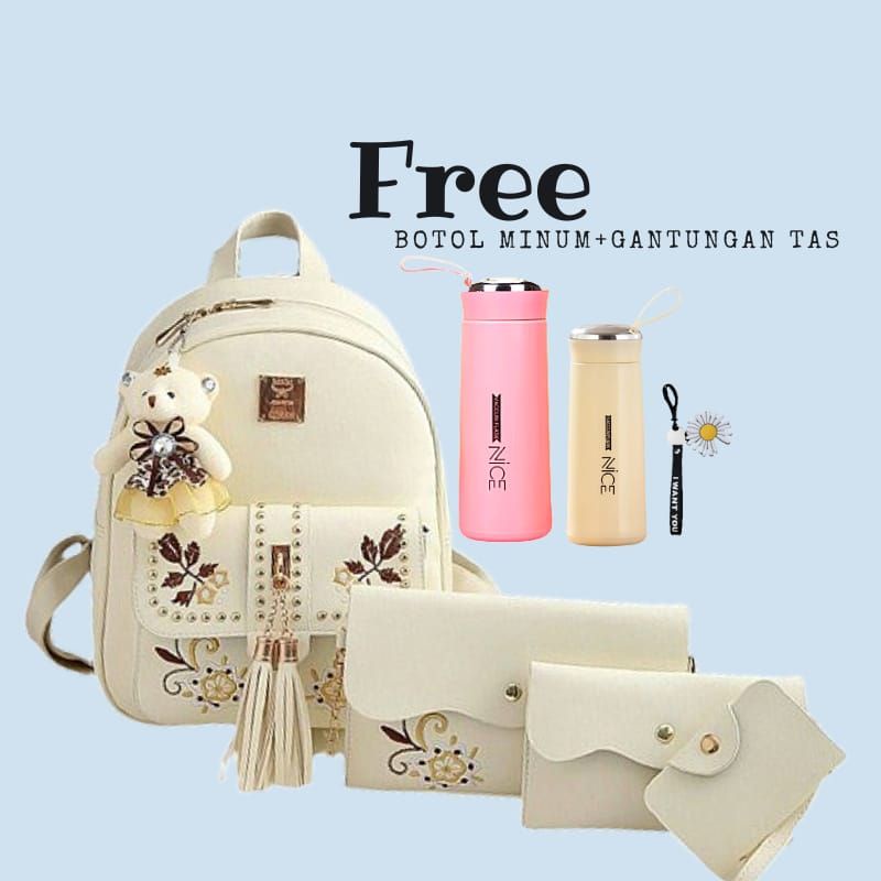 (COD)Backpack Ransel Sayour 4in1 Termurah fashion Korea