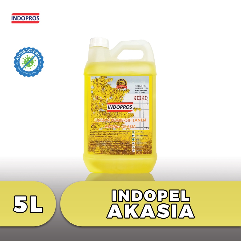 [INDOPROS] INDOPEL - Cairan Pembersih Lantai - ANTI VIRUS &amp; ANTI BAKTERI - 5 LITER