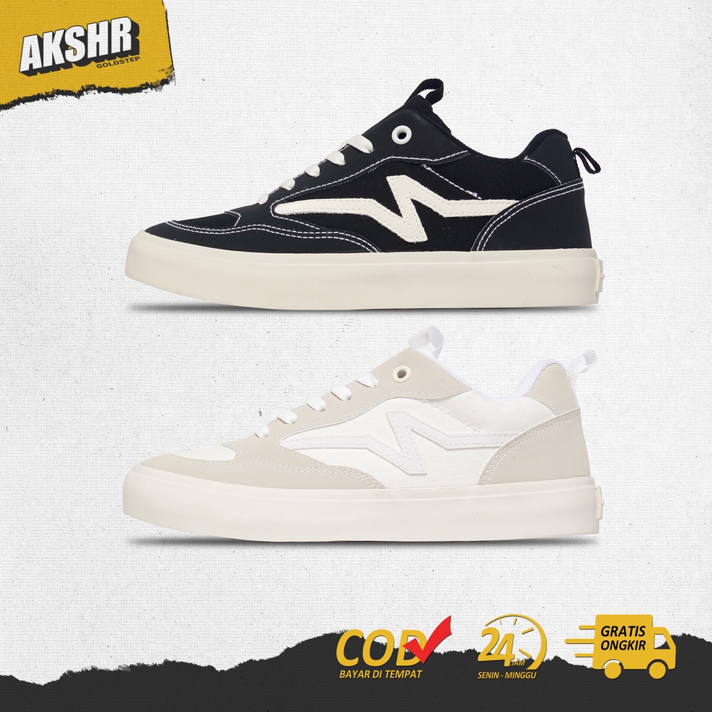 NAH PROJECT-Sepatu NAH Project The Audacity II Warna Black white / Bone White Unisex Sneakers Origin