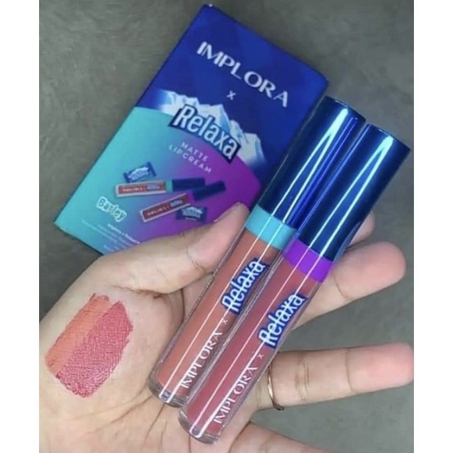 Implora X relaxa Lip Cream Matte Special Limited Edition BPOM 2pcs