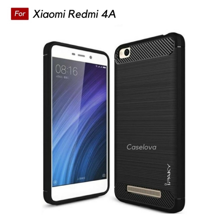 CASE SLIM FIT CARBON IPAKY XIAOMI REDMI 4A SOFTCASE - GA