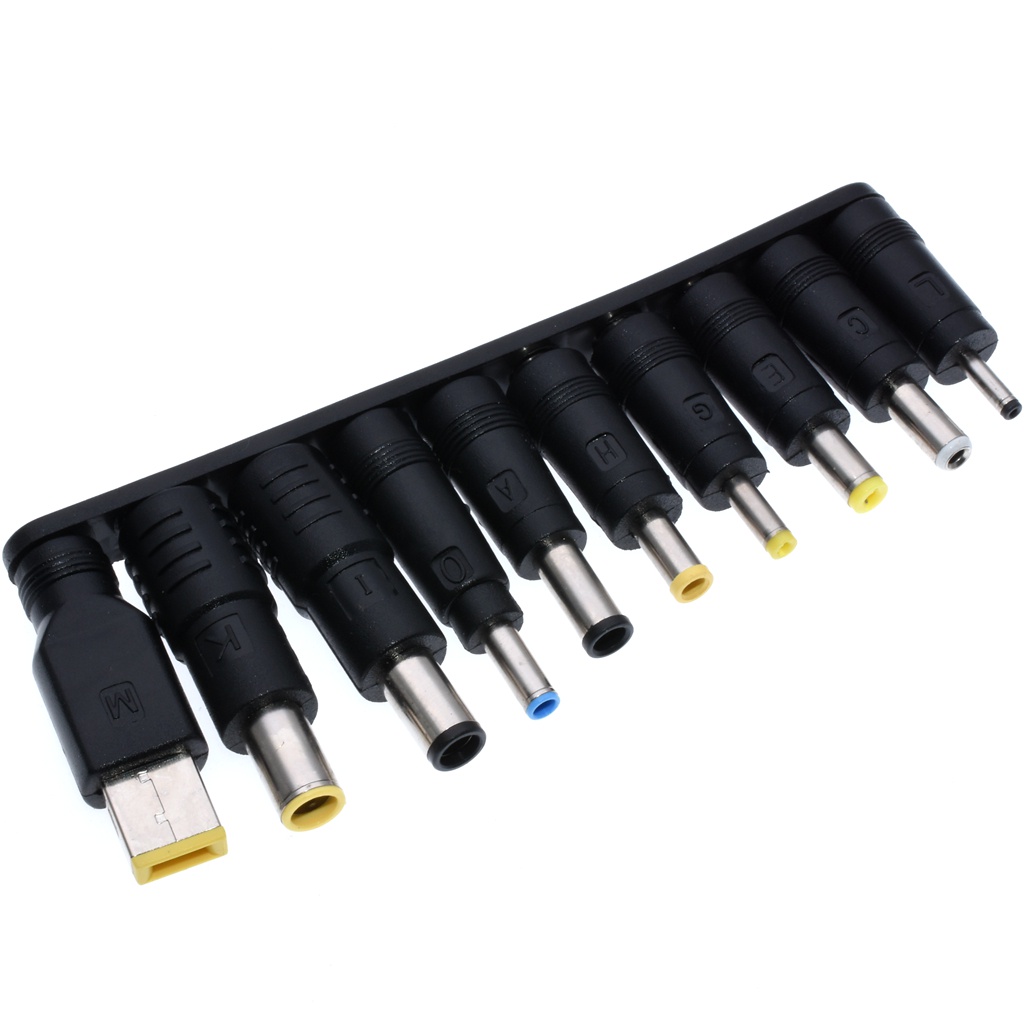 【10 in 1】Charger Connectors Power Adapter Conversion Head/Universal Laptop DC Power Supply Adapter Connector Plug/Jack DC Adaptor Converter Untuk Laptop