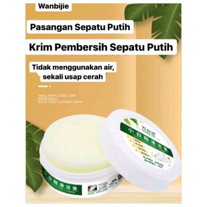 cream pembersih sepatu putih krim sepatu putih