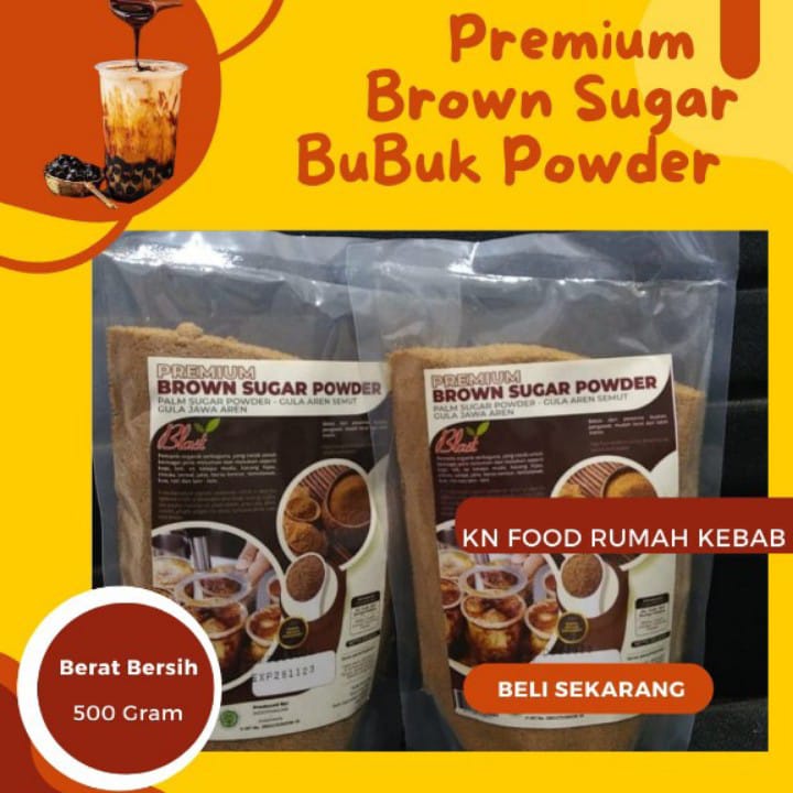 

Gula Palem bubuk / Brown Sugar Bubuk /Gula Semut Aren Sugar 500 Gr