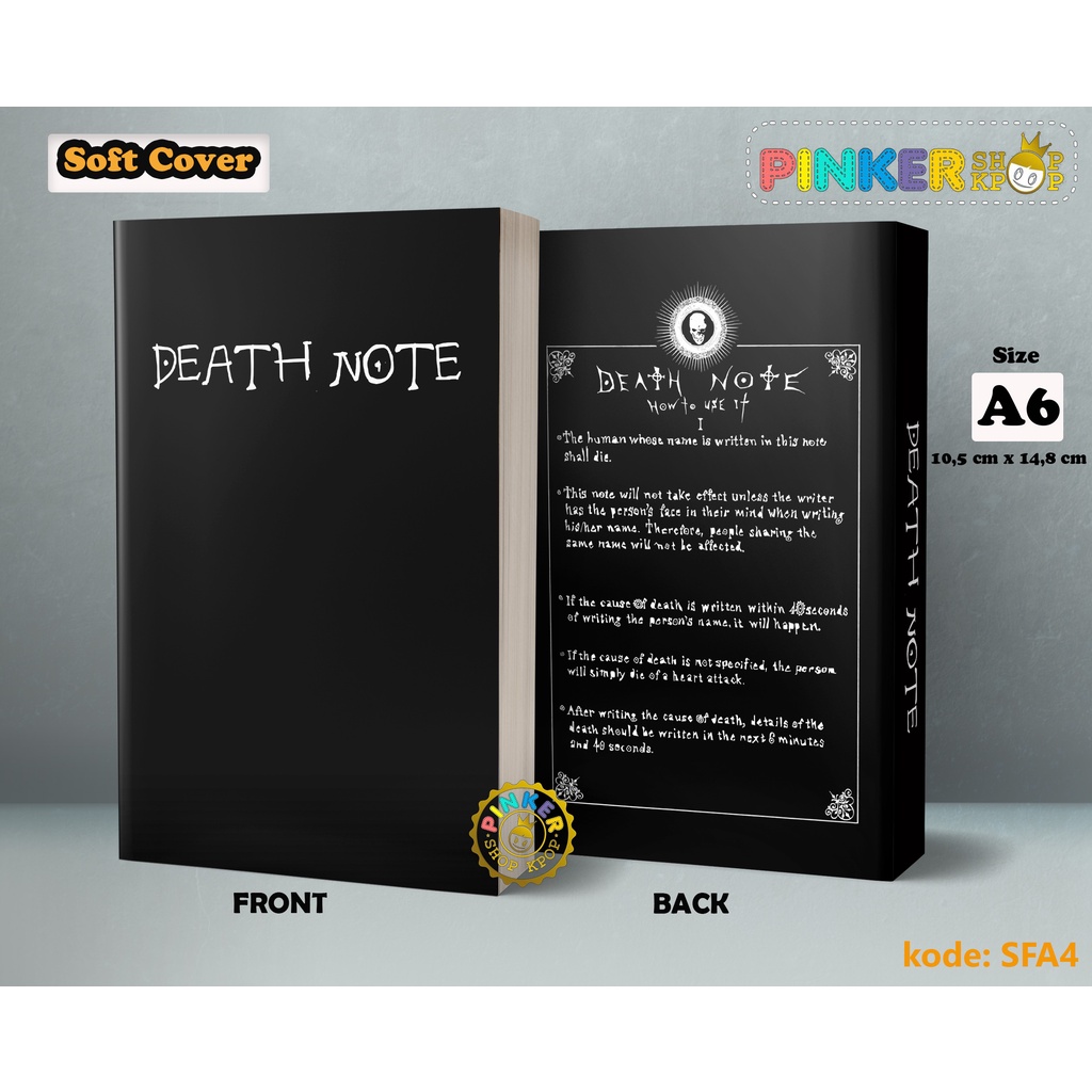 

(SFA4) Pocket Note Anime DEATH NOTE Softcover