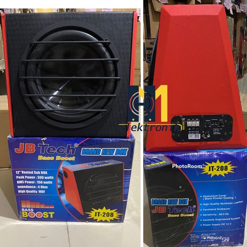 SPEAKER JB TECH 208 SUB AKTIF 12 INCH Basstube