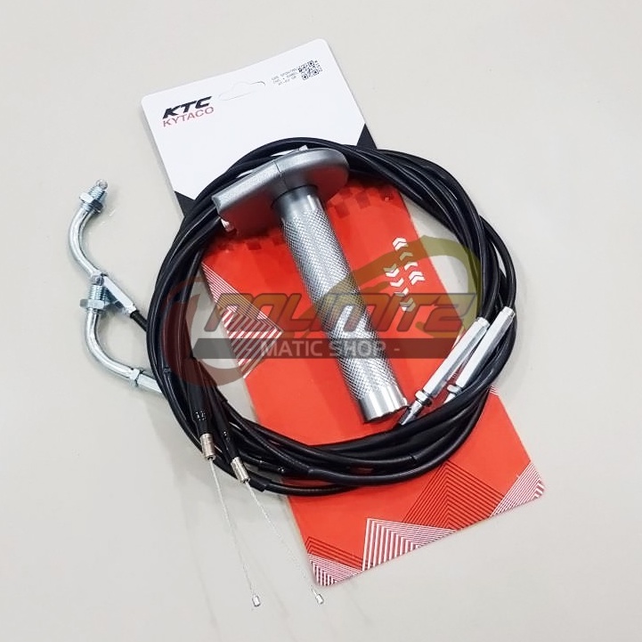 Gas Spontan KTC Kytaco 2 Kabel AT-02 CNC Universal NMAX Aerox 155 Lexi