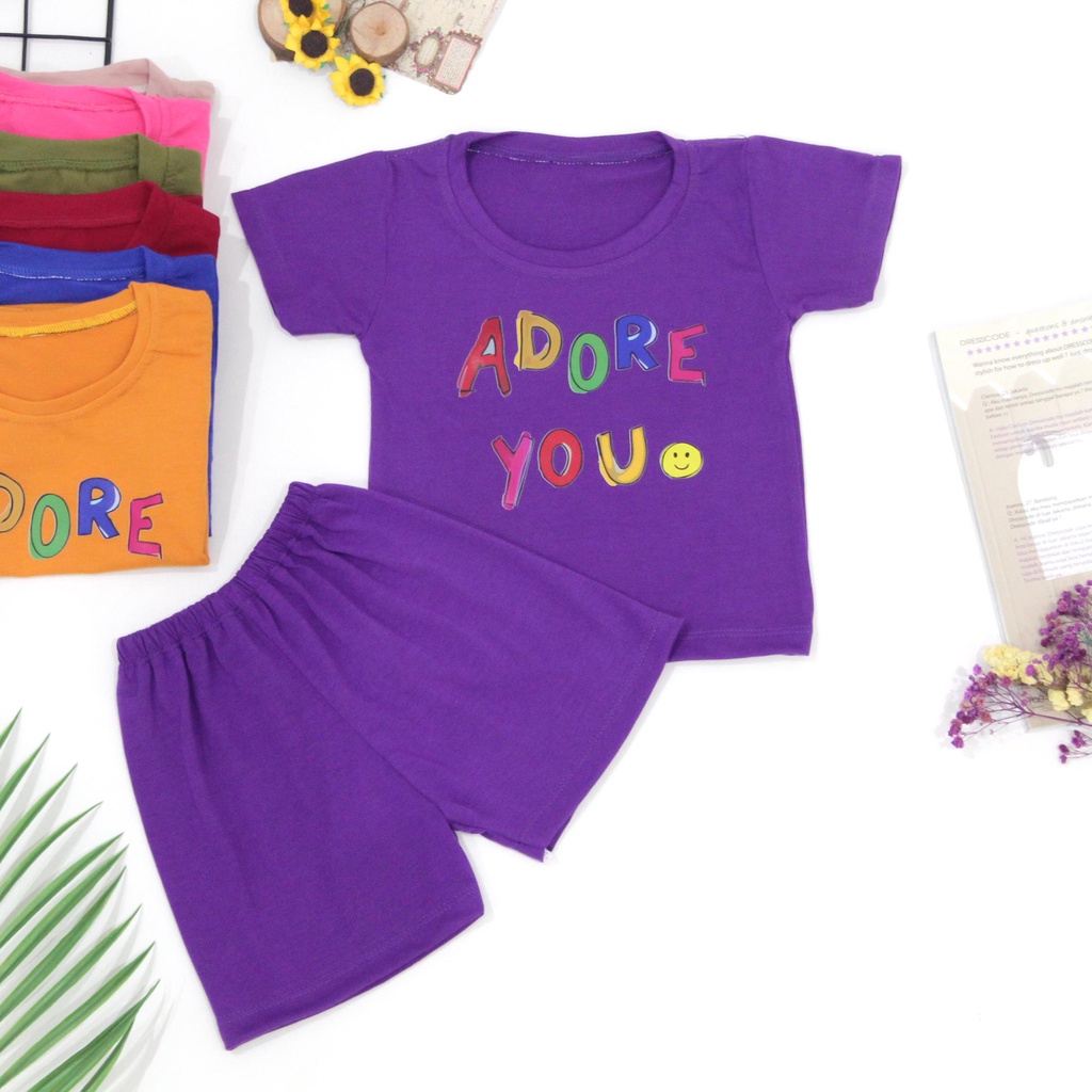 tokolobo Set anak Adore you (soft spandex) DTF print