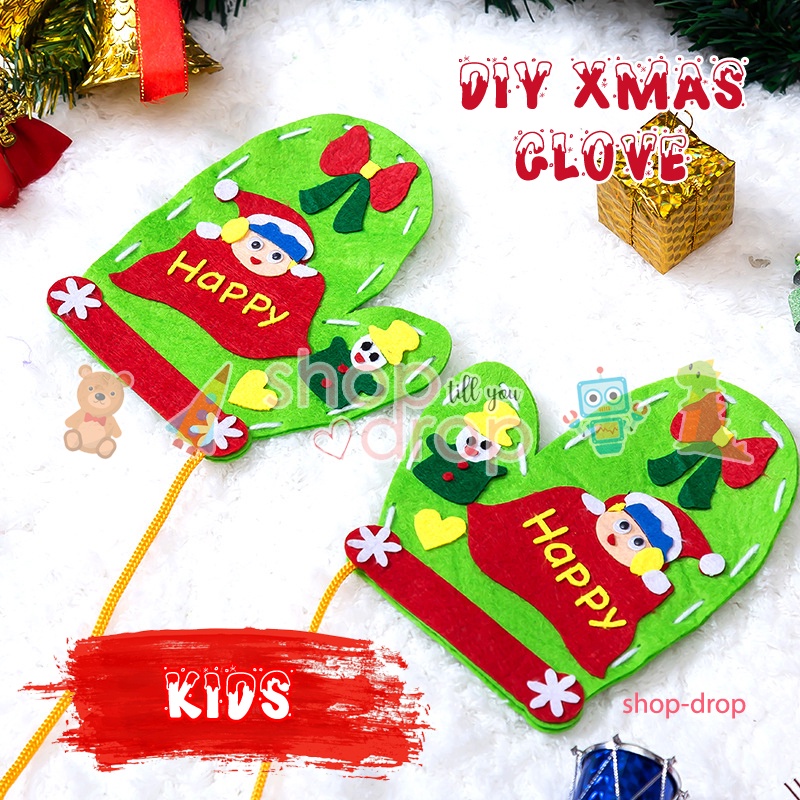 DIY Sarung Tangan Natal Anak - Aksesoris Natal - DIY Christmas Glove