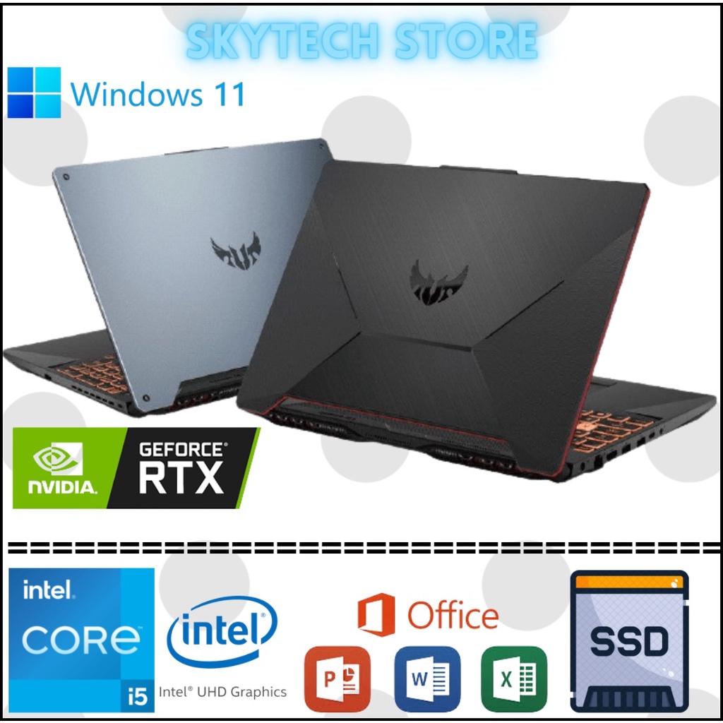 ASUS TUF GAMING F15 FX506HC GeForce RTX™ 3050 4GB  INTEL CORE i5 11400H RAM16GB SSD512GB WINDOWS 11 &amp; OHS 2021 ORIGINAL