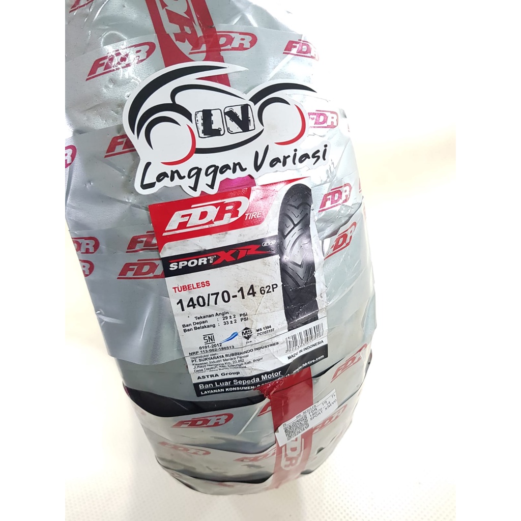 Ban Luar Tubeless FDR Sport XR Evo 140 / 70 140 70 - 14 Ring 14