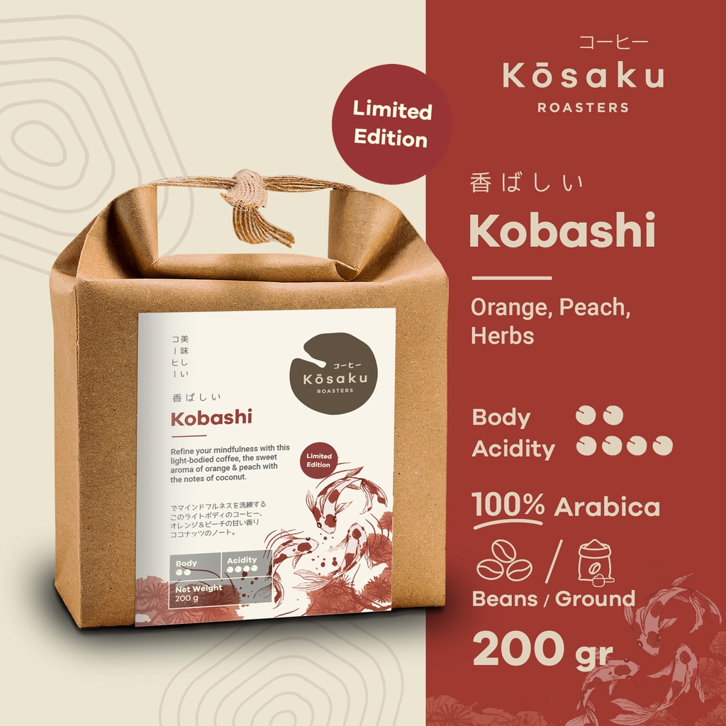

Kosaku Kobashi Coffee Beans 200gr - Biji Kopi Arabika