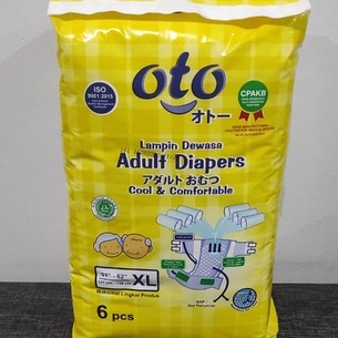 Oto Adult Diapers / Popok Dewasa model Perekat ukuran XL isi 6