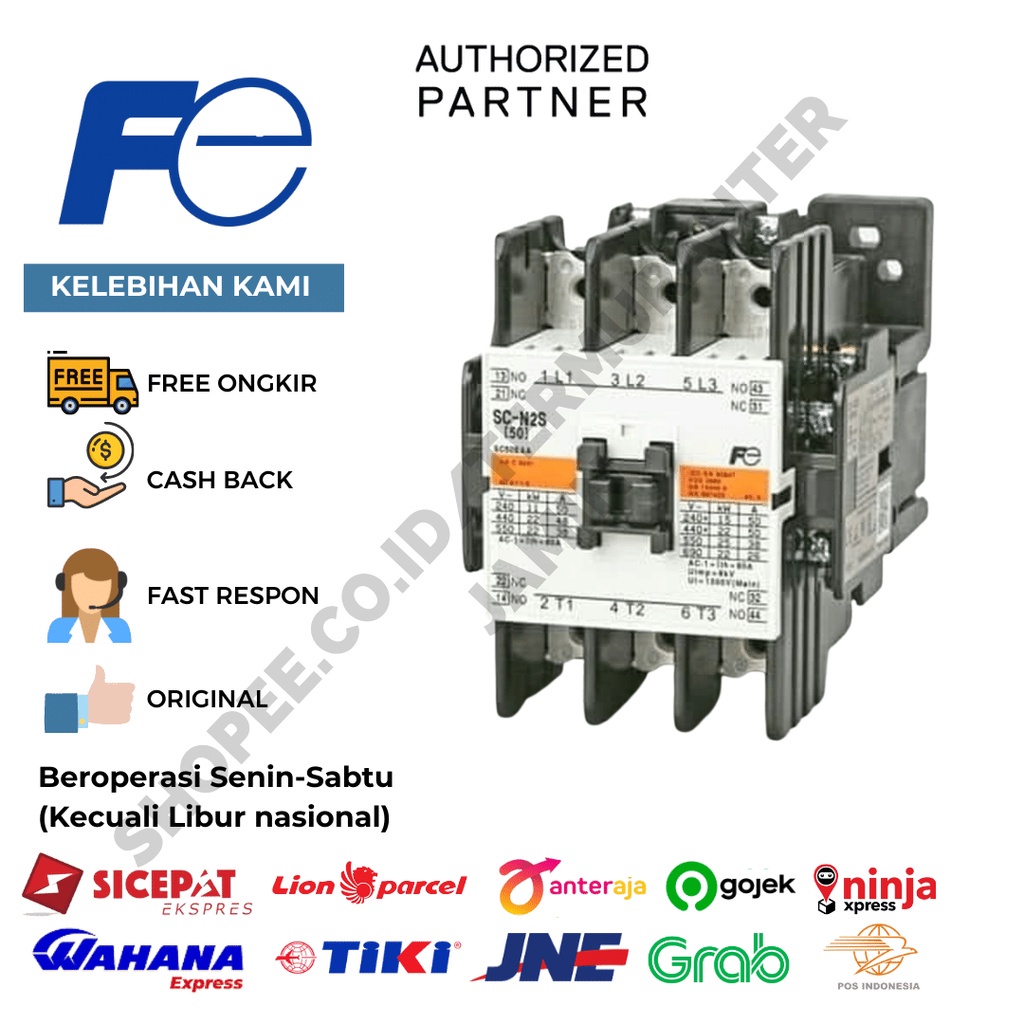 Fuji Contactor 3Phase  50A 22kW SC-N2S