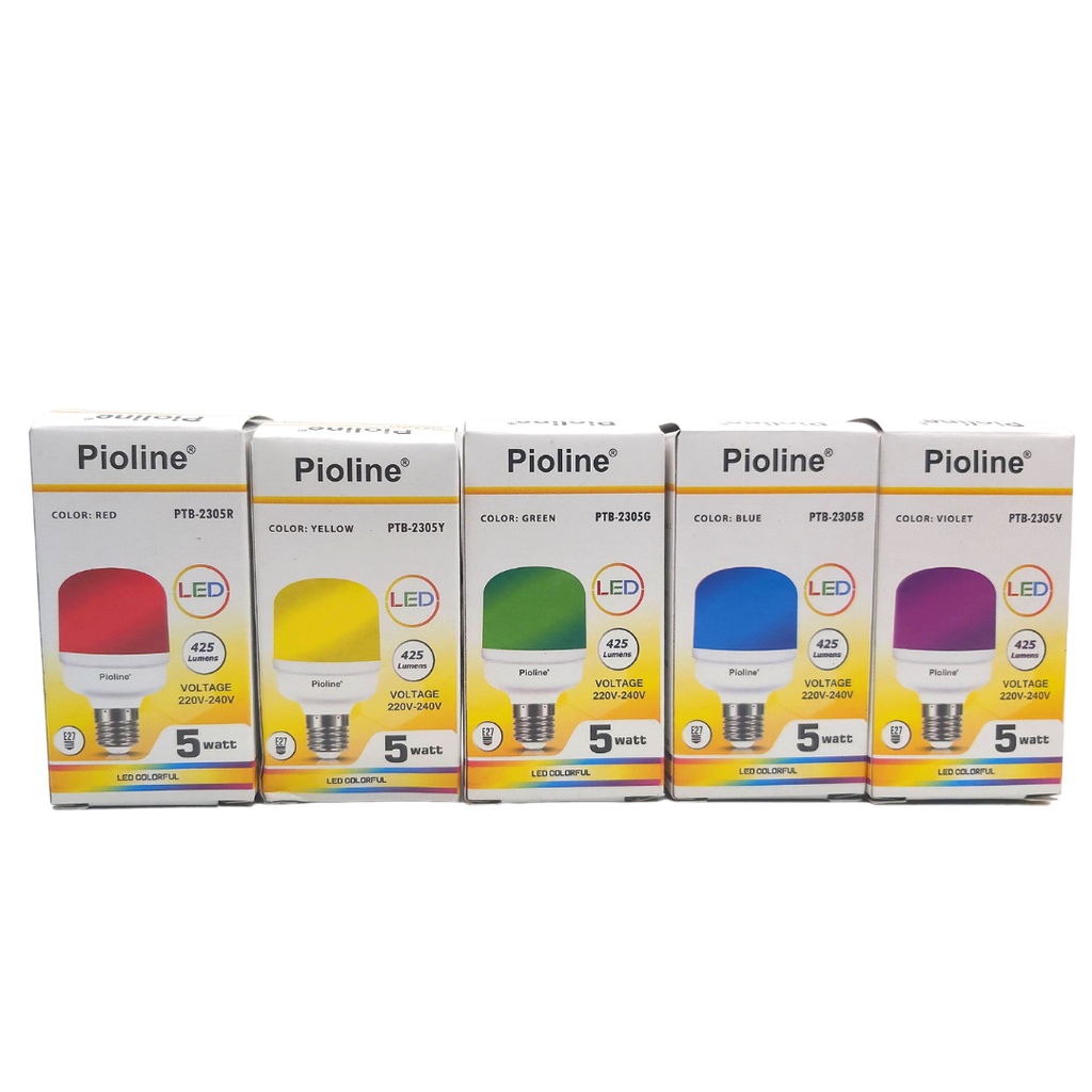 Lampu Led Colour Bulb Pioline 5 watt Lampu Warna Hemat Energi