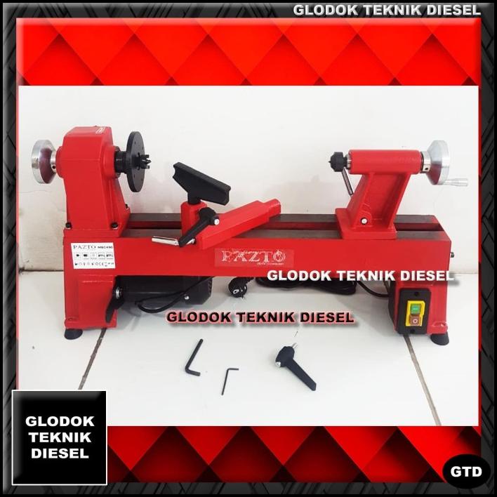 Pazto Mesin Bubut Kayu 450 Mm Wood Lathe Machine 45 Cm Original Kokoh