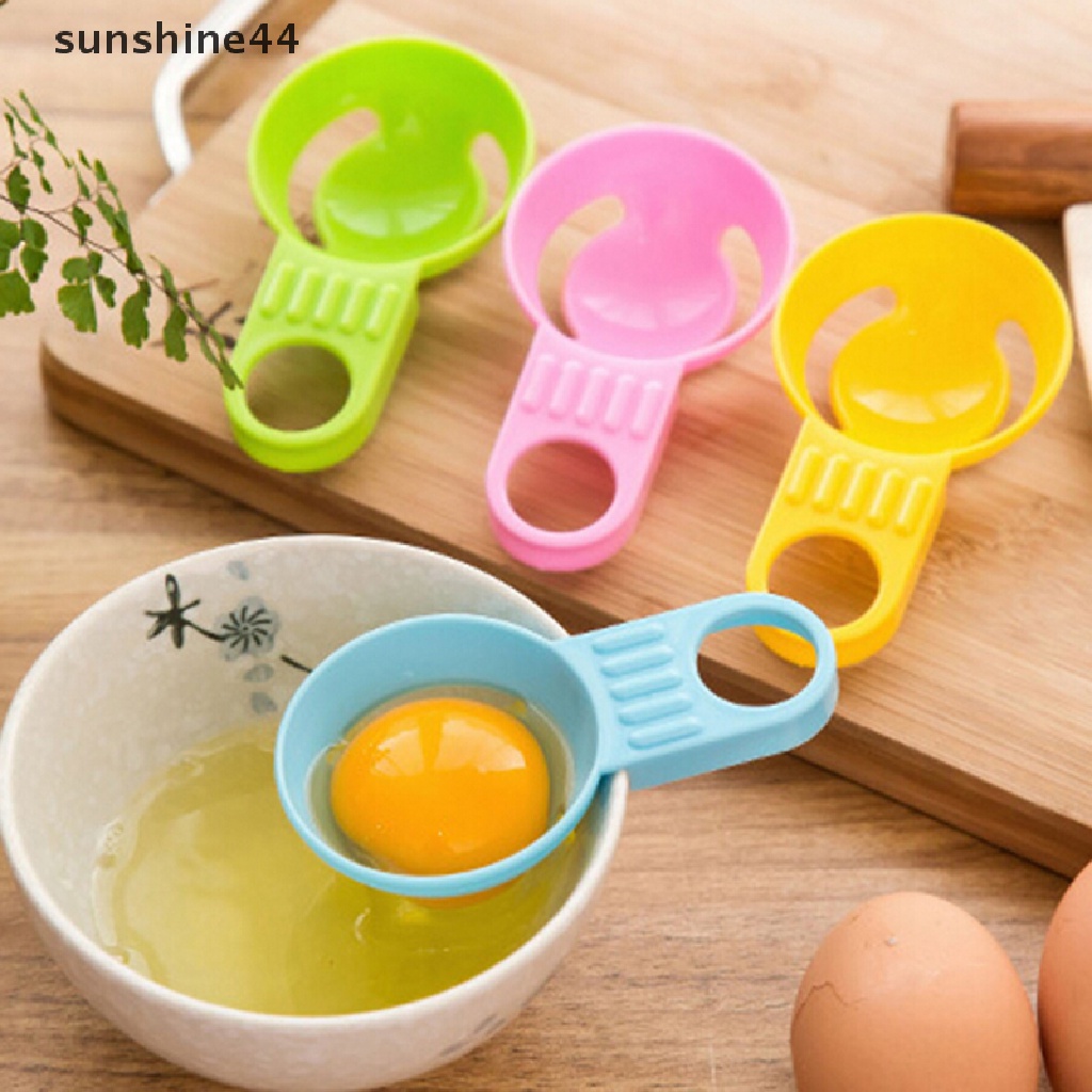 Sunshine Good 4pcs Alat Pemisah Putih / Kuning Telur Untuk Koki / Dapur