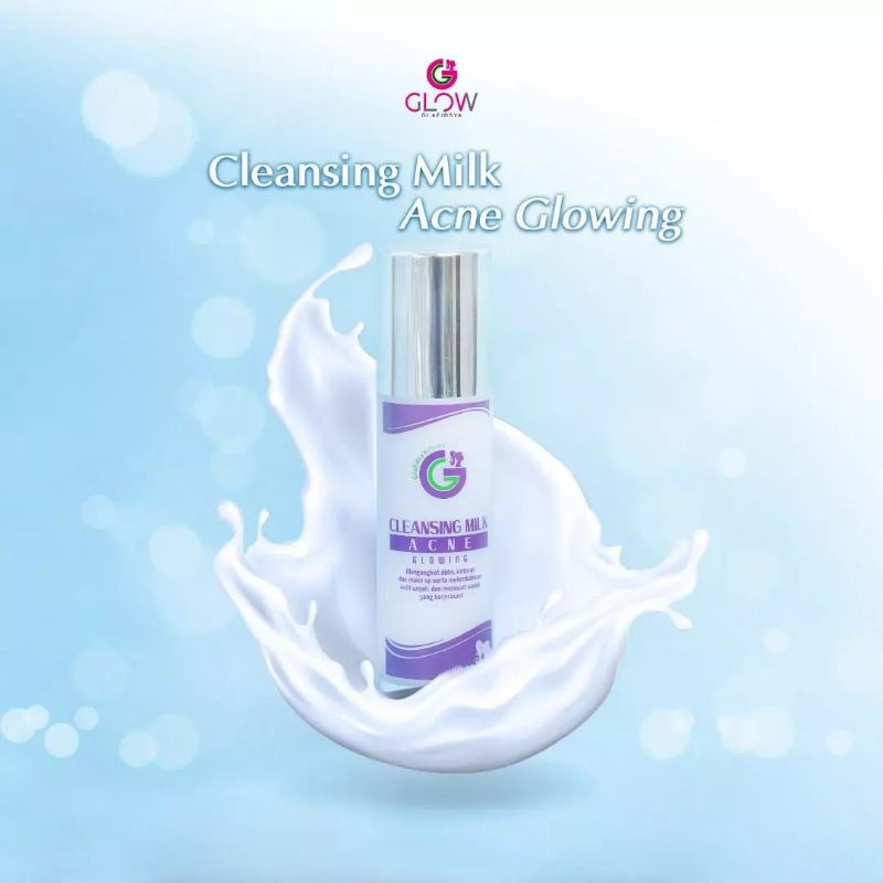 CLEANSING MILK ACNE GLOWING SUSU PEMBERSIH WAJAH GLAFIDSYA OFFICIAL STORE SKINCARE BY DR. REZA GLADY