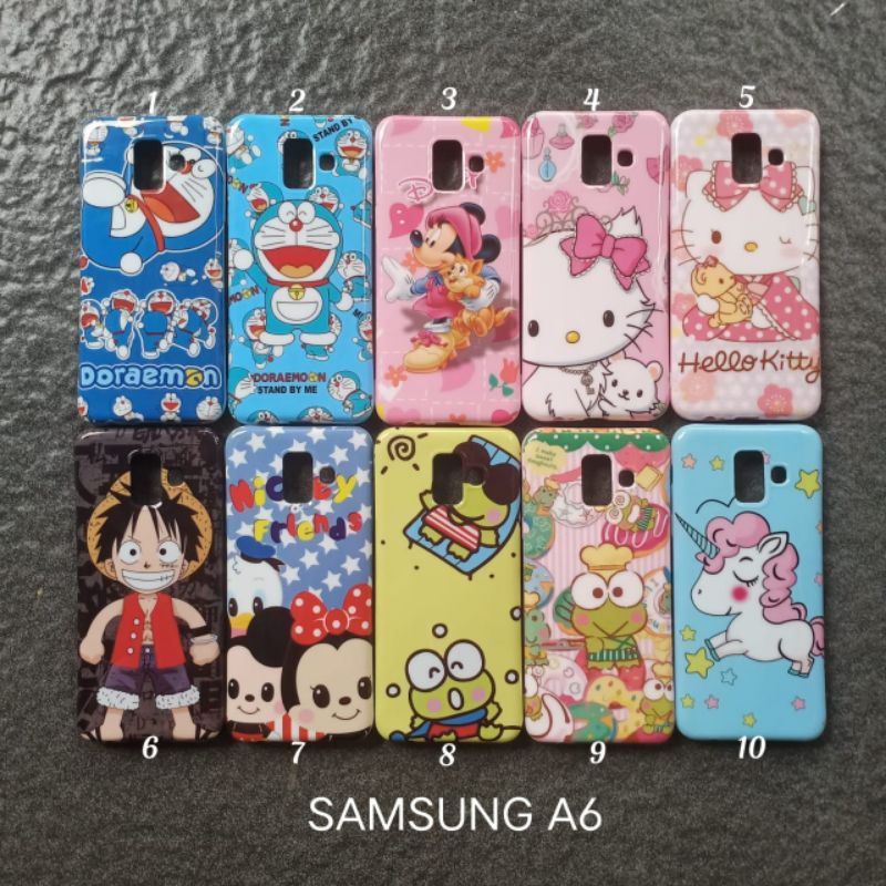 Case gambar Samsung A6 . A6 2018 motif cewek soft softcase softshell silikon cover casing kesing housing