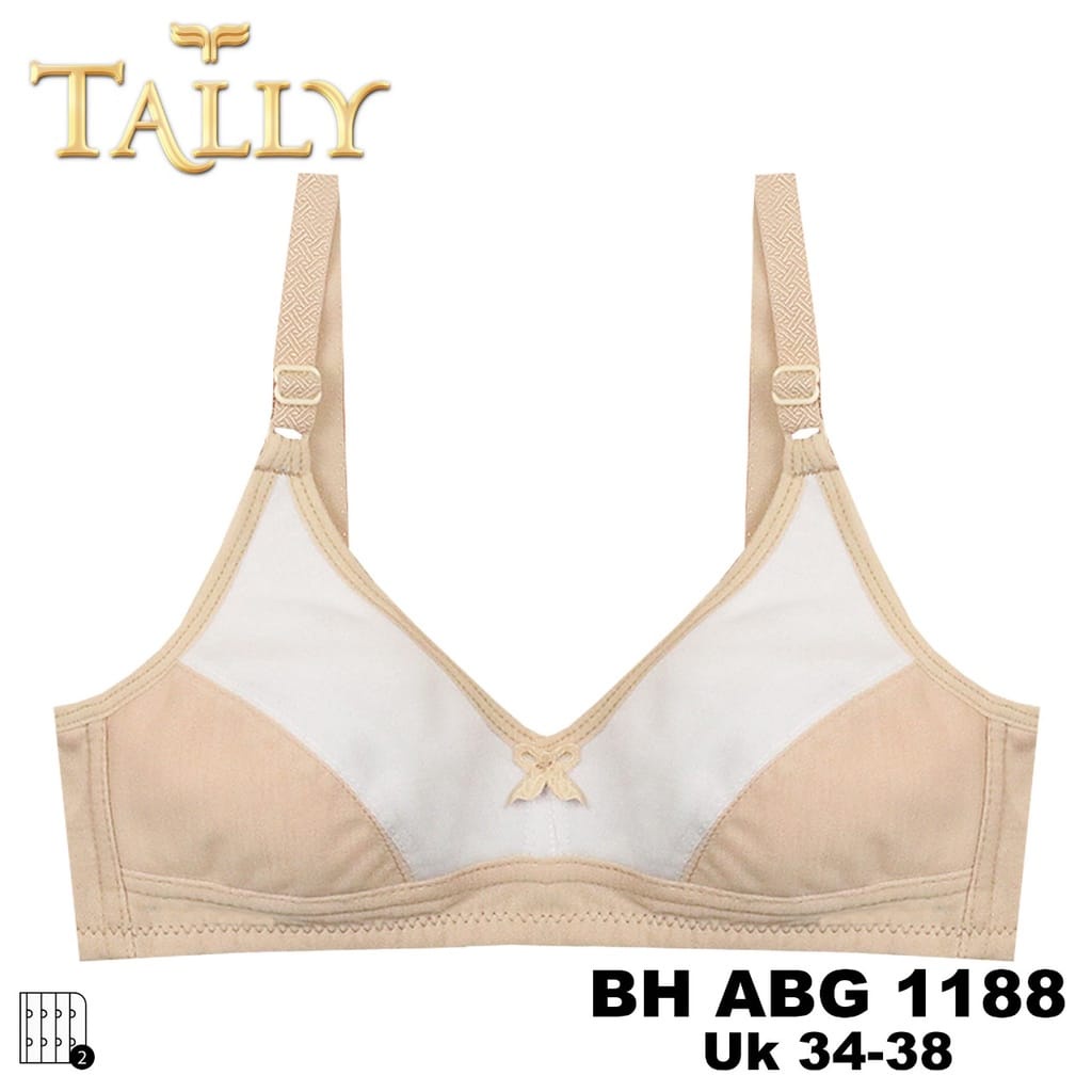 Bra Remaja Katun Premium Busa Tipis - Tanpa Kawat - Cup A / BH Anak Sekolahan Tally BH 1188