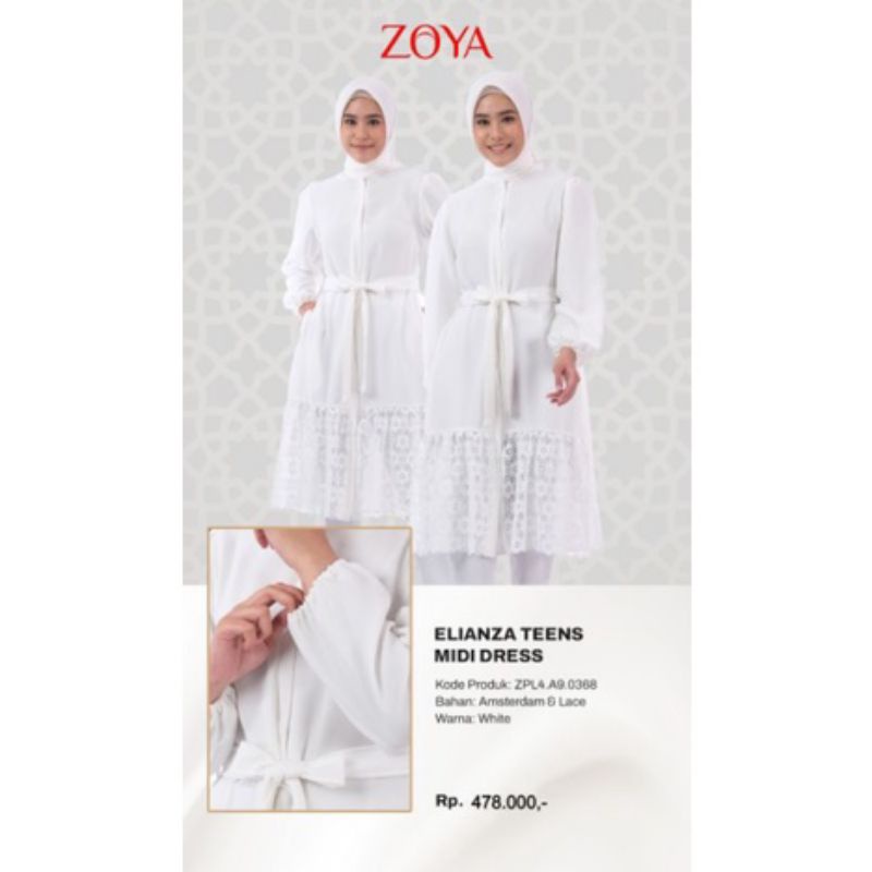 Zoya atasan blouse tunik elianza midi dress