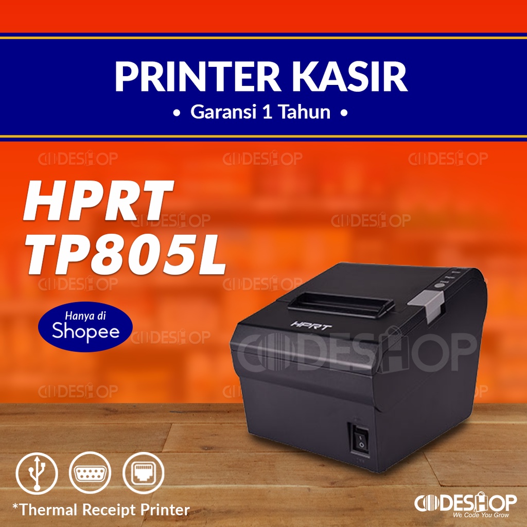 HPRT TP805L Printer Cetak Struk Kasir Thermal 80 mm