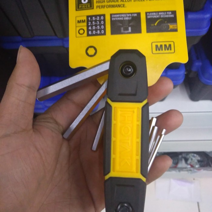 Hotak Set Kunci L Hex Lipat 8 Pcs