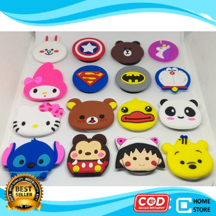 POPSOCKET KARAKTER POP SOCKET KARAKTER MOTIF GAMBAR LUCU POPSOCKET ALL RANDOM