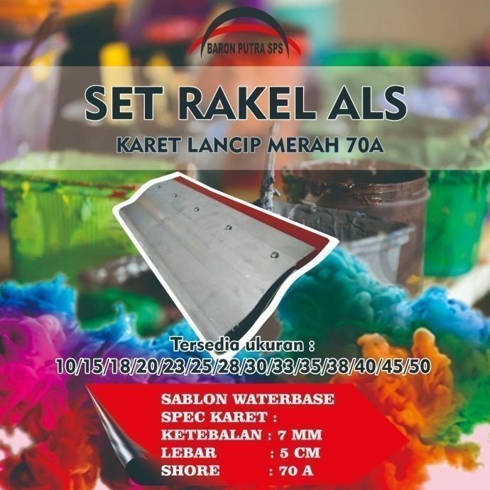 

Ready stock] SET RAKEL ALS KARET MERAH LANCIP 70A 50 CM