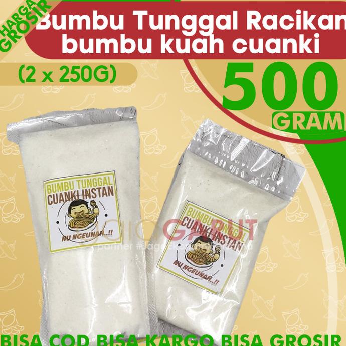 

*#*#*#*#] KHUSUS GROSIRAN - BUMBU TUNGGAL CUANKI 500gr (2 x 250gr) racikan kemas