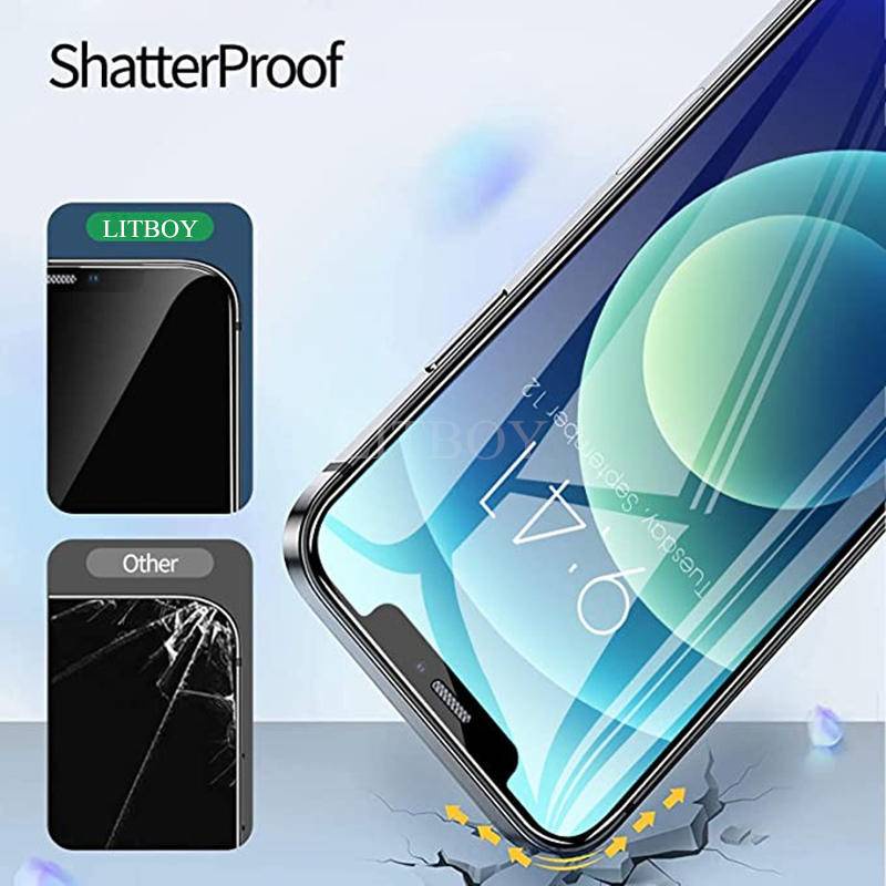 Pelindung Layar Tempered Glass Anti Sinar Biru Untuk iphone 14 13 12 Pro MAX X XS MAX XR