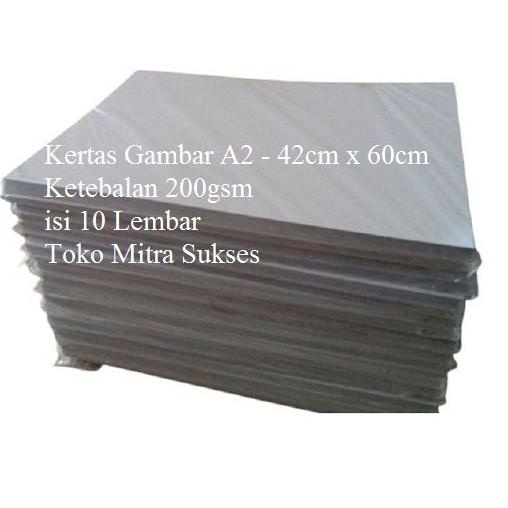 

Promo Kertas Gambar 200gsm A2 - 42cm x 60cm isi 10 Lembar ル
