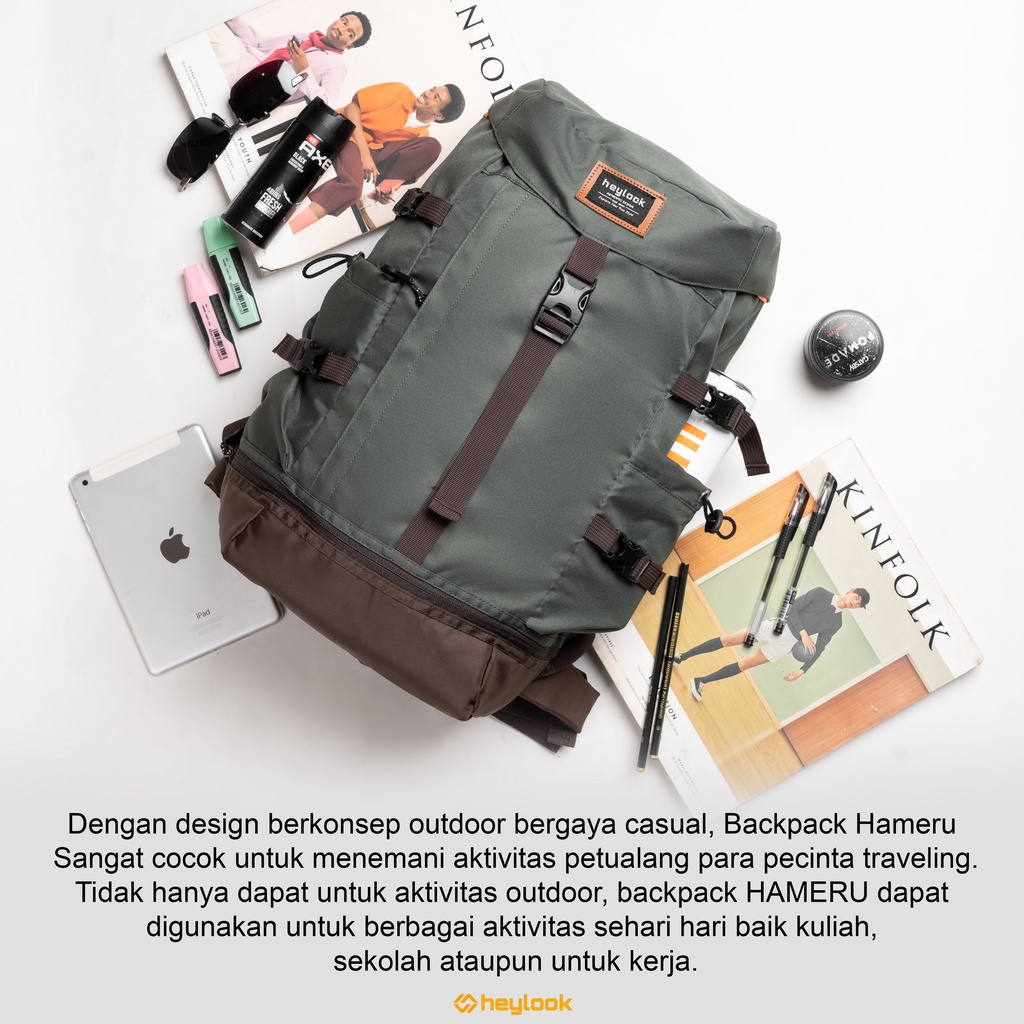 Tas Ransel Pria Wanita Tas Ransel Kuliah Polos Keren Tas Backpack Polos Casual Vintage Keren Tas Laptop Kerja Kekinian Terbaru