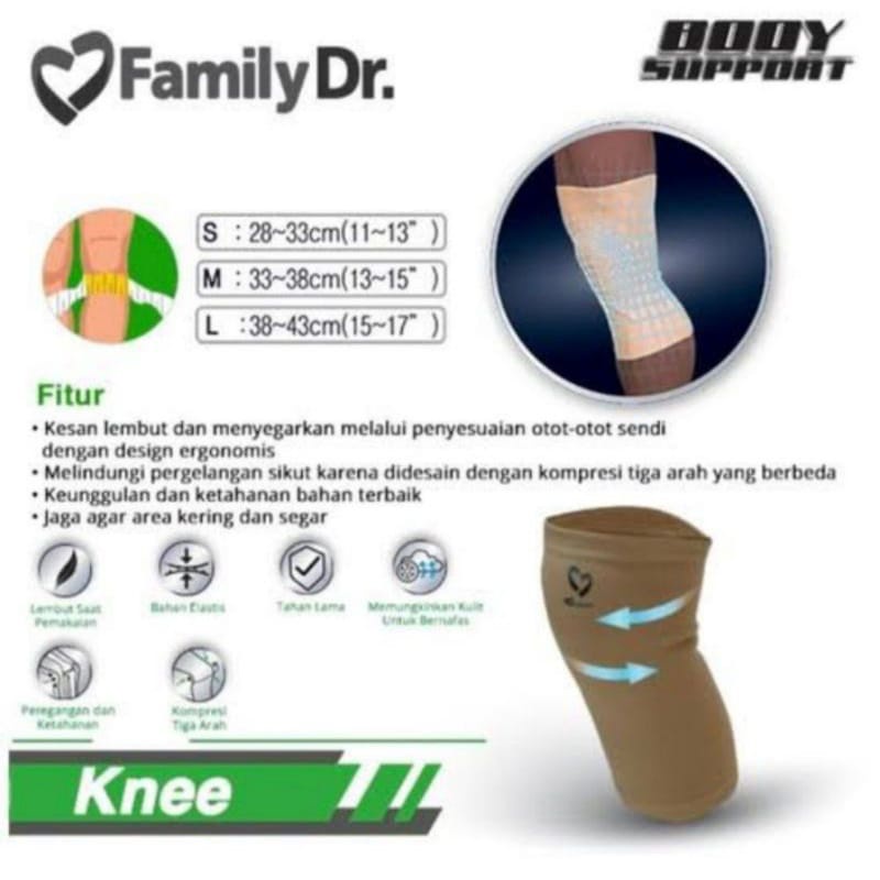 Family Dr Body Support Knee/Alat Pelindung Lutut Family/Alat Penyangga Persendian Lutut