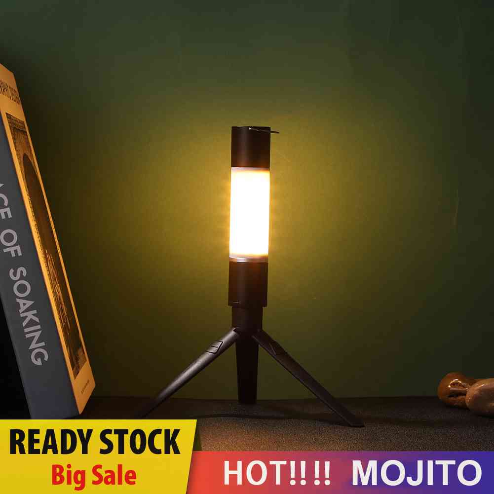 Senter LED Teleskopik Dengan Tripod Nuts Rechargeable Untuk Camping / Outdoor