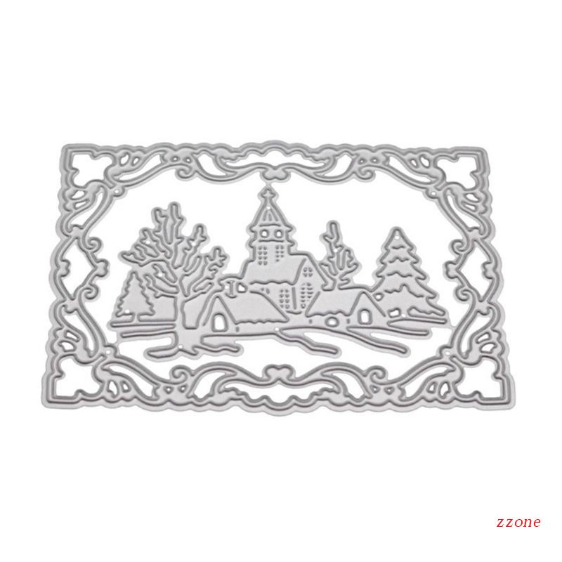 Cetakan Stensil Cutting Dies Motif Natal Bahan Metal Untuk Scrapbook / Craft DIY / Embossing