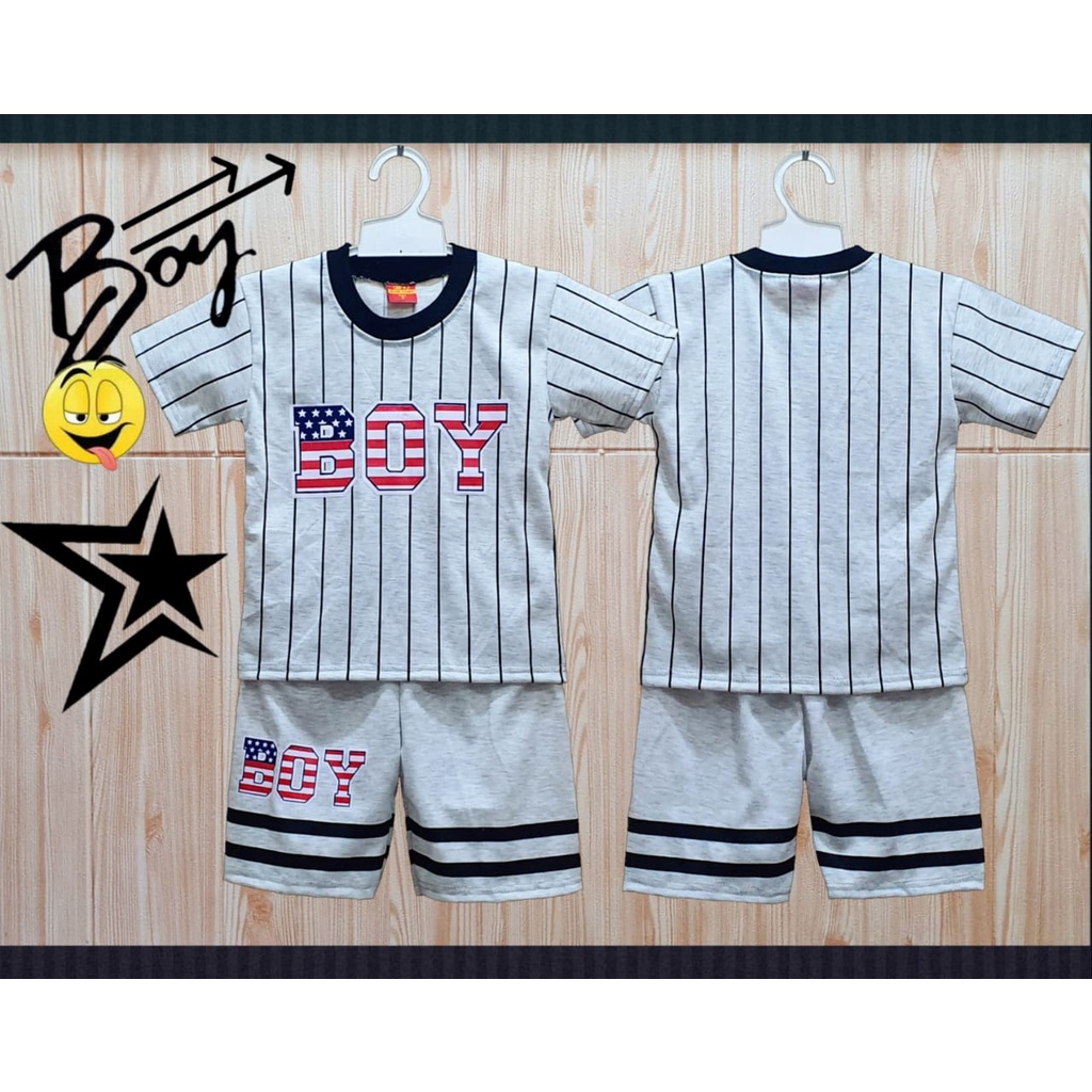 SETELAN BAJU ANAK BOY BASEBALL UNTUK ANAK 2-10 TAHUN BISA COD