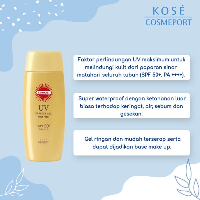 Kose Cosmeport Suncut UV Gel WaterProof SPF 50+ PA++++ 100 gr