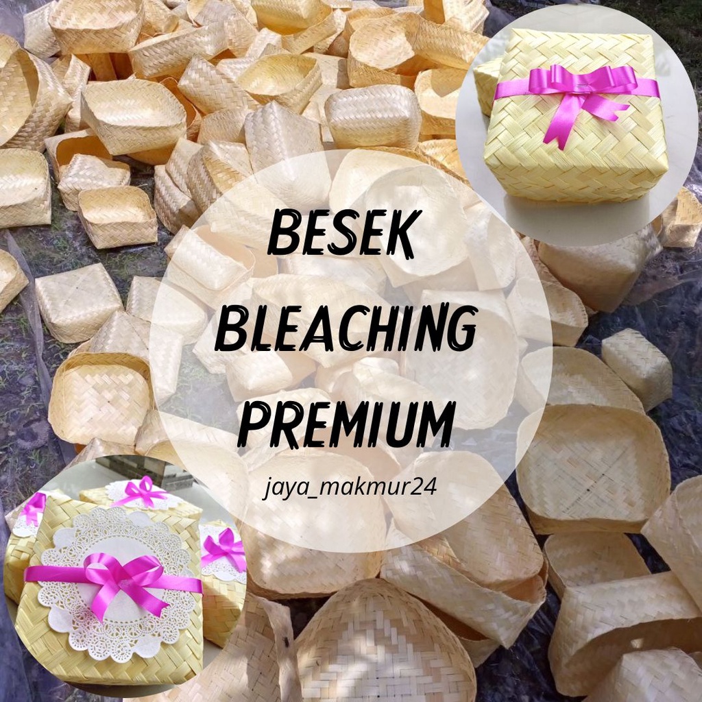 Besek Bleaching - Besek Bambu Premium Anti Jamur- Besek Hampers Pita