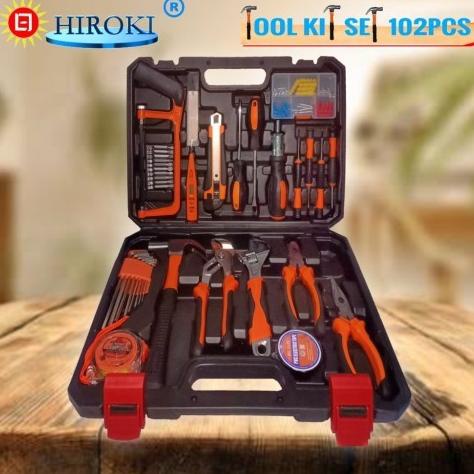 Hiroki 102 Tool Kit Set 102 Pcs Toolkit Pertukangan Alat Tukang Koper