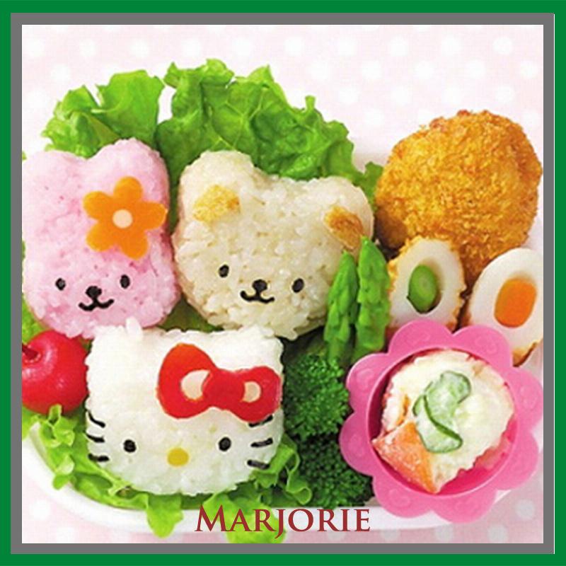 Cetakan Nasi Bola Rice Mold Cetakan Nasi Dengan 3 Motif Lucu Bola Shake-MJD