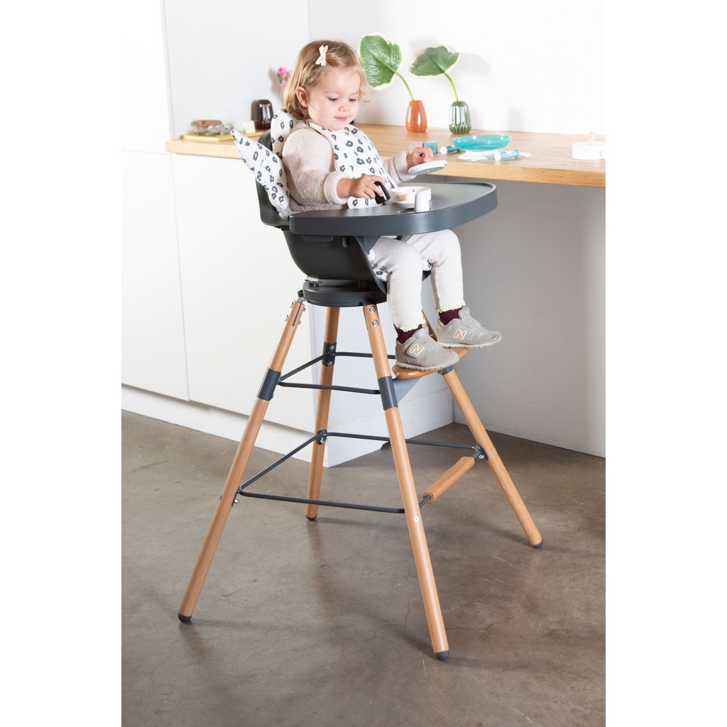 Childhome Evolu One.80° High Chair - Child Home Kursi Makan Baby Kids HighChair Bayi Wooden Wood Aesthetic Putar