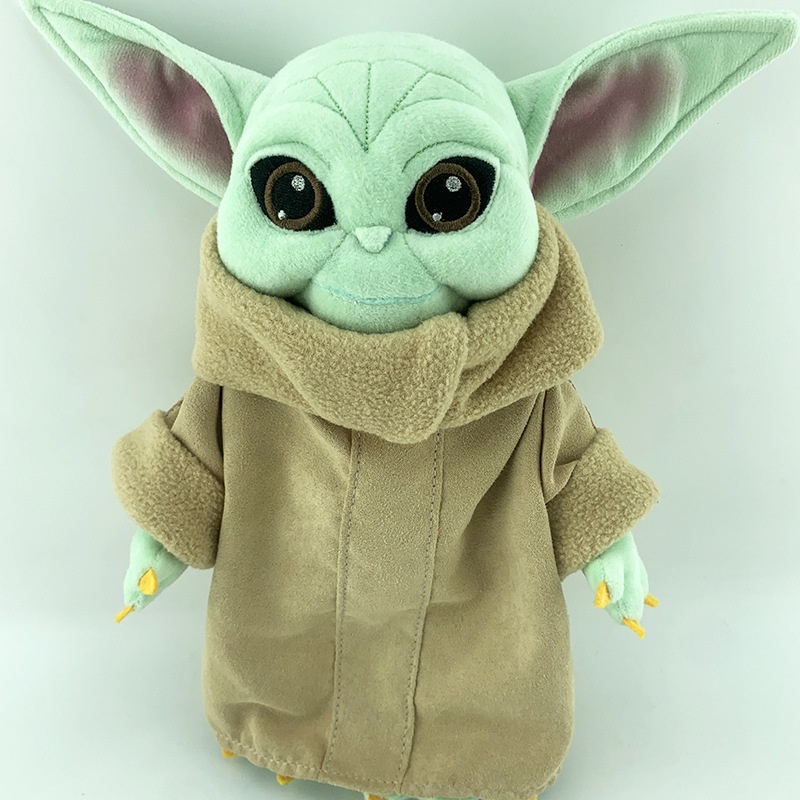 Mainan Boneka Stuffed Plush Kartun Star Wars Yoda Ukuran 30CM Untuk Anak