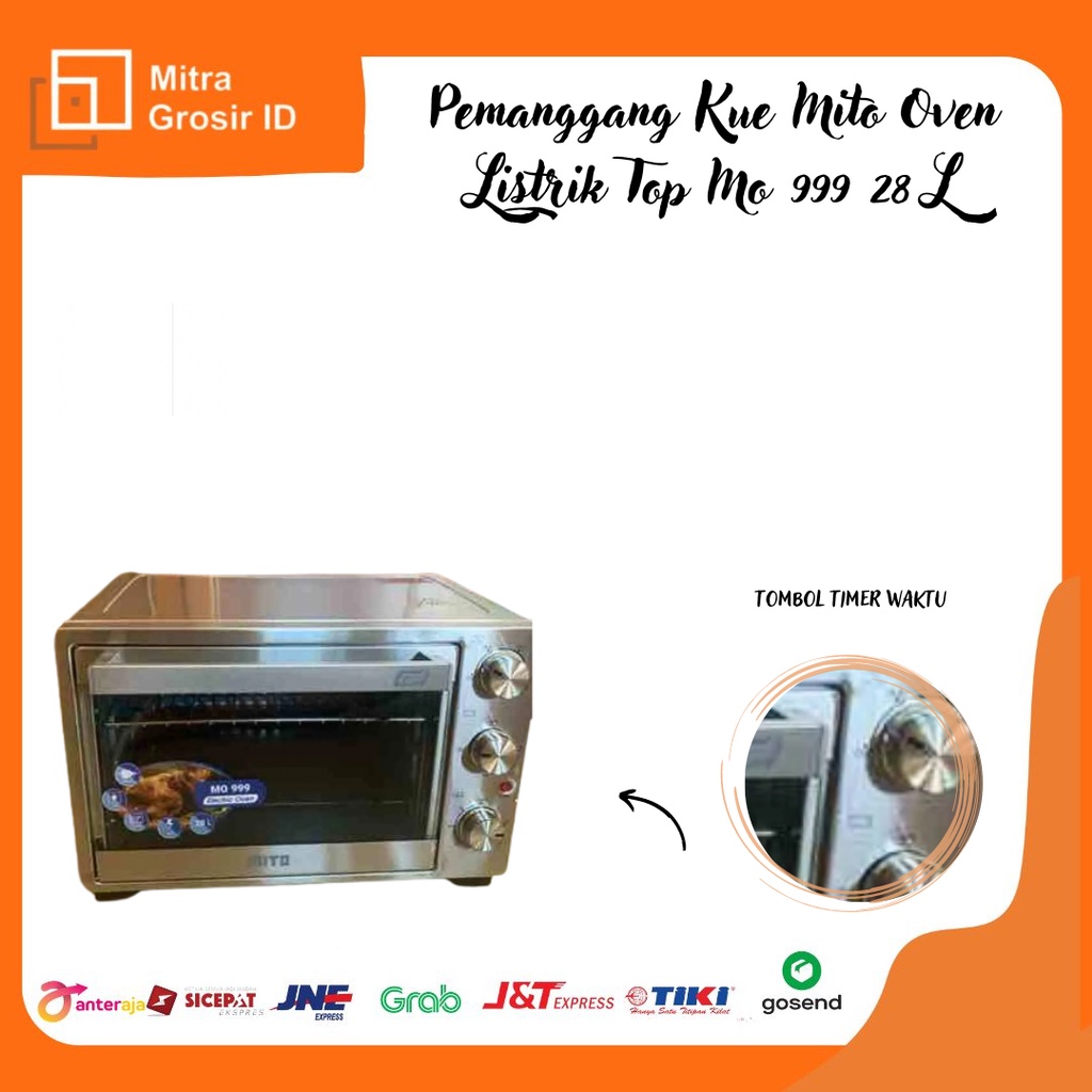 Pemanggang Kue MITO Oven Listrik Top MO-999 28L WOOD SERIES