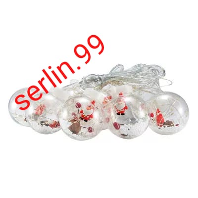 Lampu pohon hiasan natal led string 10pcs lampu natal lampu natal mewah