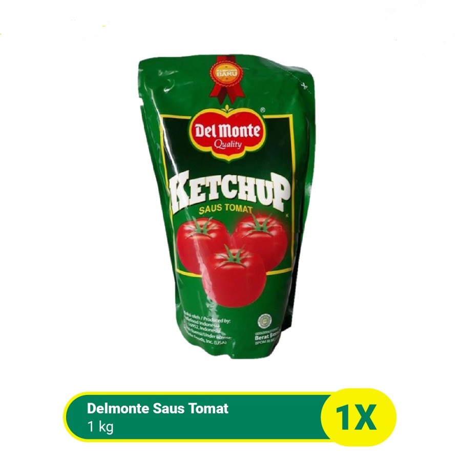 SAUS TOMAT DEL MONTE POUCH 1KG DELMONTE TOMATO KETCHUP